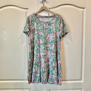 Lilly Pulitzer Cody T-shirt Dress - Mandevilla Pink Always Worth It